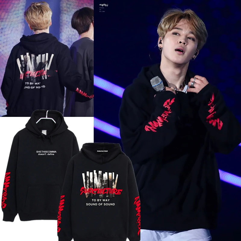 BTS una JIMIN concierto en con una Capucha a prueba de balas el cachemir y ropa jimin|jimin hoodieconcert clothes - AliExpress