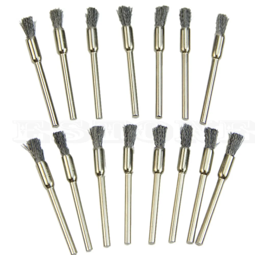 15PCS Stainless Steel Mini Wire Brushes Cup Wheel Accessories Rotary