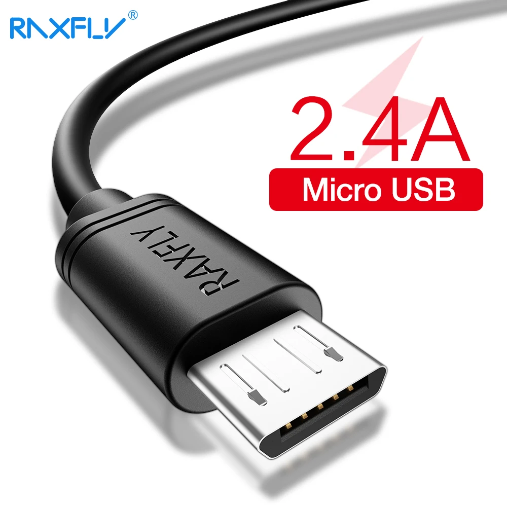 RAXFLY Micro USB кабель для samsung S3 S4 S5 S6 ПВХ Быстрая зарядка для Xiaomi Redmi Note 4X зарядки провод синхронизации данных USB кабель micro usb кабель юсб кабель для зарядки