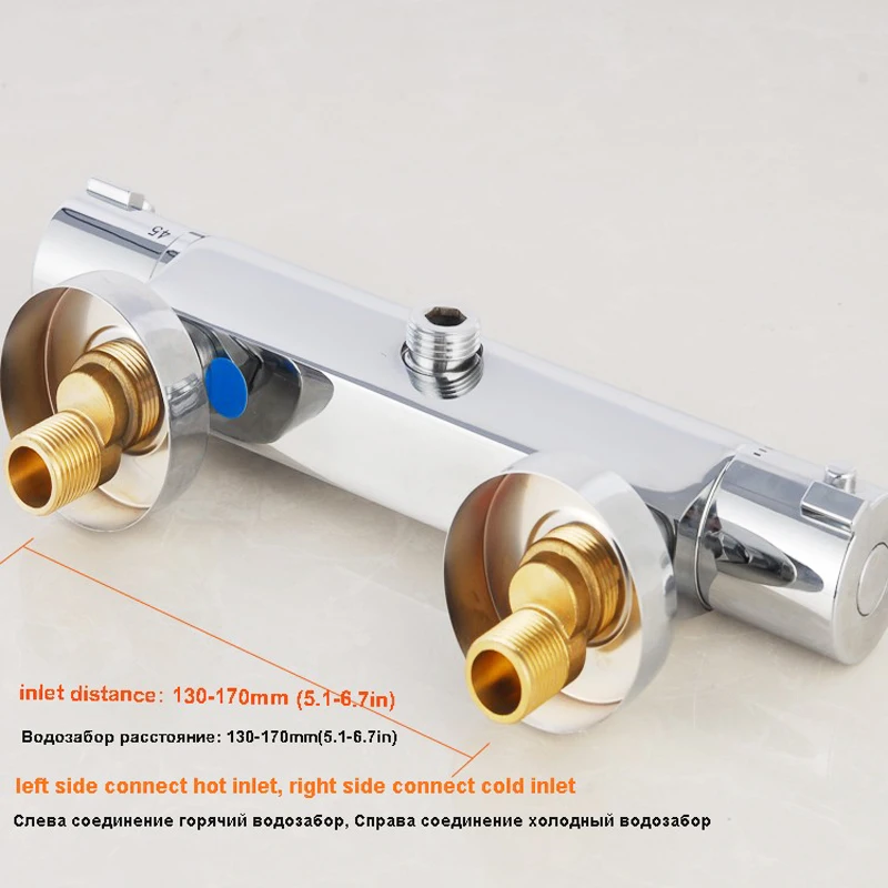 

On Sell Free Shipping Thermostatic Faucet Shower Faucet Shower Mixing Valve Intelligent Temperature Mixer Bathroom Taps FT-06