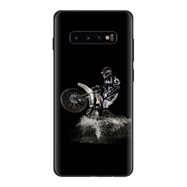 Moto Cross moto rcycle спортивный черный силиконовый чехол s для samsung Galaxy S10 Plus S10e S8 S9 Plus A30 A50 M20 M30 мягкий чехол - Цвет: 13