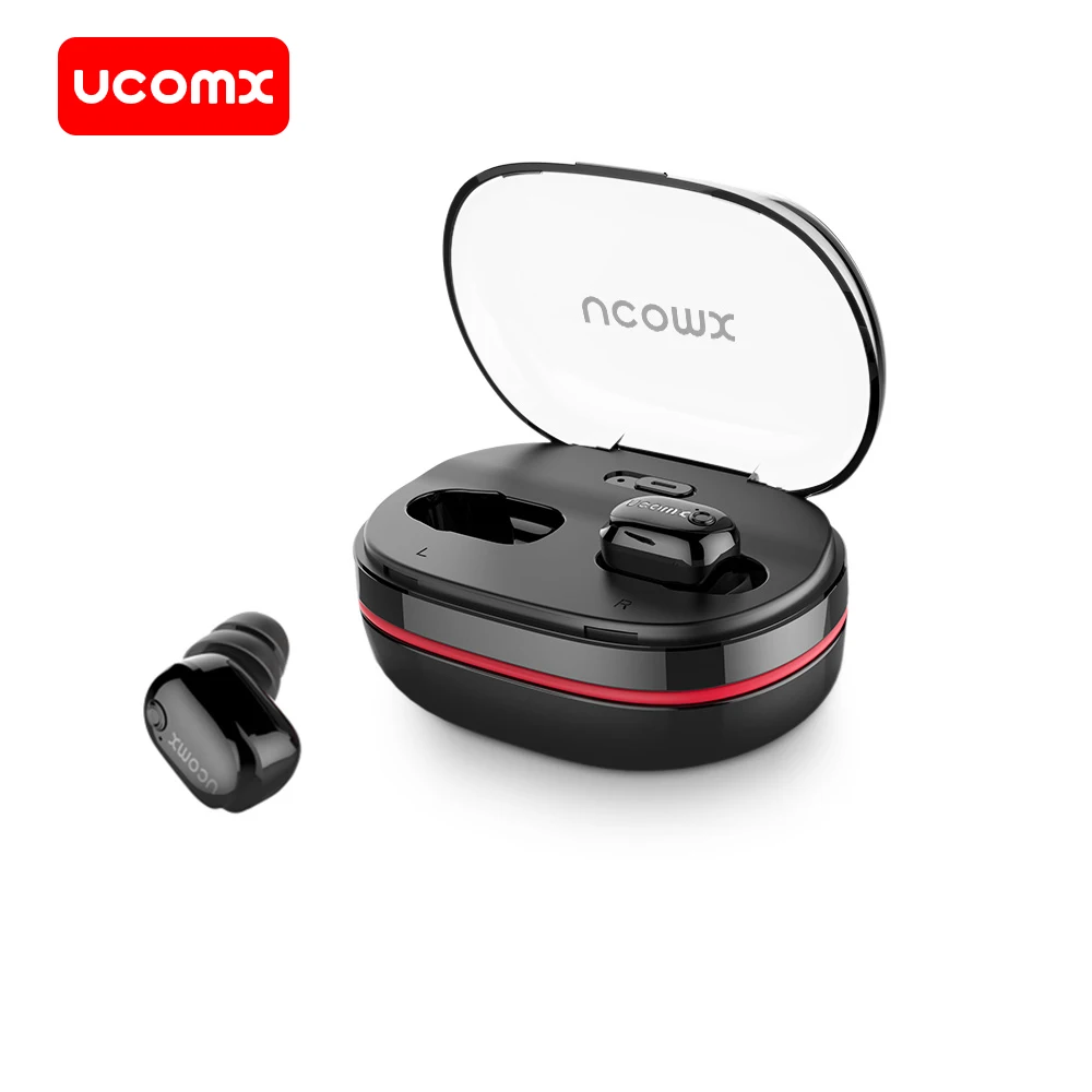 UCOMX настоящие беспроводные наушники Bluetooth с микрофоном в ухо монитор мини наушник