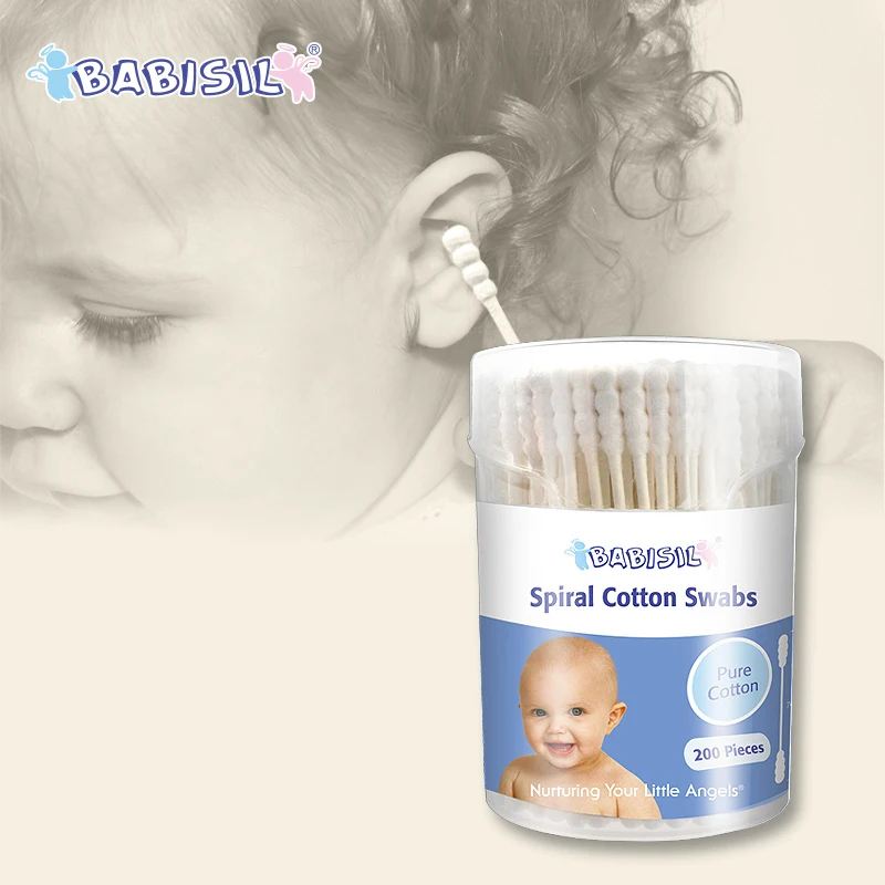 200pcs*4 Double Heads Baby Cotton Swab for Infant and Baby Disposable
