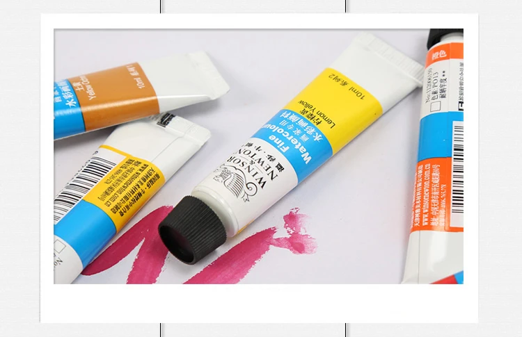 Winsor & newton 121824 cores aquarela pintura