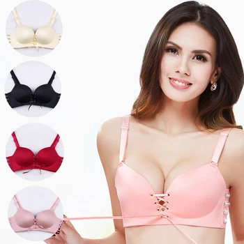 

1pcs Women Sexy Seamless Bra Women Push Up Bra Adjustable Wire Free Bralette Backless Plunge Female Fashion Underwear Brassiere