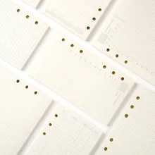 A5, A6, A7 блокнот с отрывным листом, заправка, спираль, переплет, планировщик, внутренняя страница, внутри бумаги, молочный, еженедельный, Ежемесячный план, чтобы сделать линию, точечную сетку