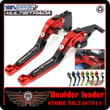 Para a DUCATI MULTISTRADA 1200/S/GT 2010-2016 Acessórios Da Motocicleta de Alumínio CNC Folding Extensível Embreagem Do Freio Alavancas