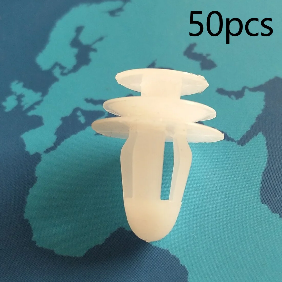 

Dewtreetali 9mm White Universal Car Door Panel Clips Buckle 50Pcs Plastic Fastener Buckle Clamp Retainer Car Styling Accessories