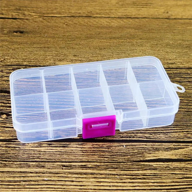 4 цвета коробка для хранения Прозрачная рыболовная приманка квадратная рыболовная коробка блесна коробка для снастей ящик для принадлежностей