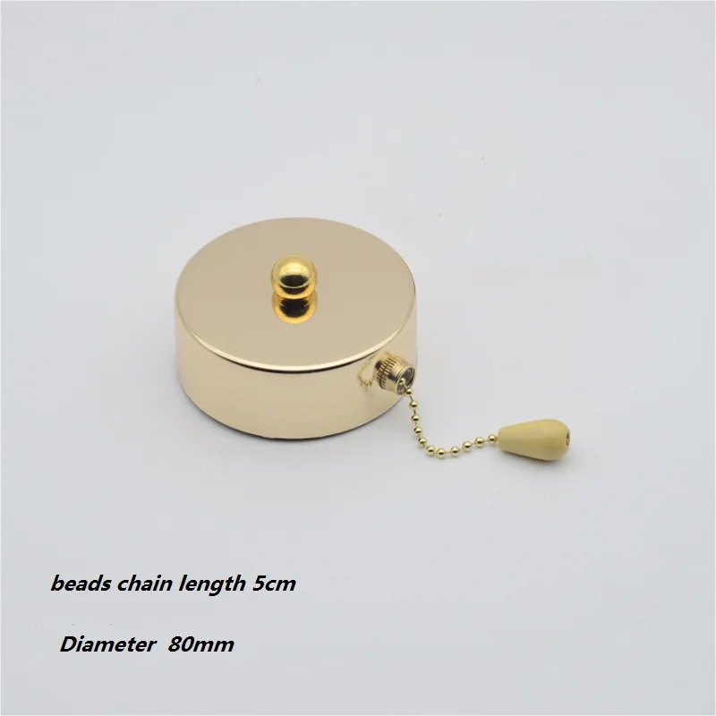 Выключатель настенный на молнии с бусинами и деревянной ручкой 5 см|wall pull switch|pull