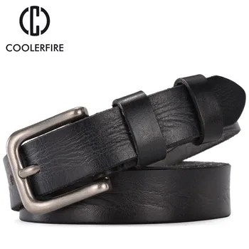 

New 2017 Hot Fashion Women Belt Full Grain Leather Belt Genuine Leather Casual All-Match Pure Color Belts TW002
