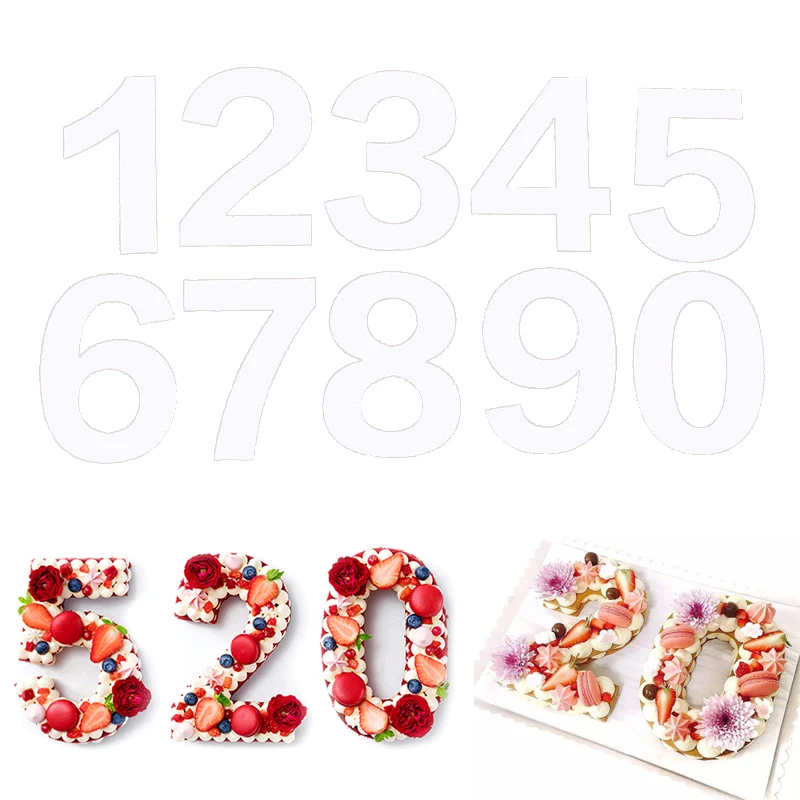 

Unibird Plastic Letter Number Shape Cake Mold Chocolate Fondant Cutter Set Baking Mould DIY Birthday Party Cake Decorating Tool