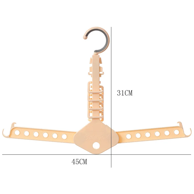Многофункциональная вешалка для одежды, телескопическая складная вешалка для одежды с крючками, органайзер для детской кровати