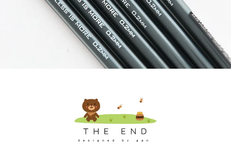Material de Escritório Lote Criativo 0.2mm Super Fino Agulha Tinta Preta Gel Canetas Student Study Stationerys 12 Pçs - 21 agulha tinta preta gel canetas student study