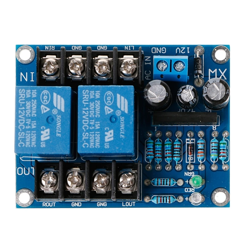 

UPC1237 Dual Channel Speaker Protection Circuit Board DC 12-24V Boot Mute Delay
