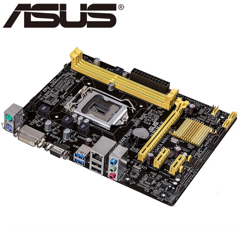 Asus H81M-K настольная материнская плата H81 Socket LGA 1150 i3 i5 i7 DDR3 16G Micro-ATX UEFI биос оригинальная б/у материнская плата горячая распродажа