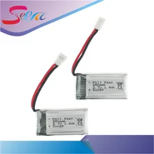 2pcs 3.7V 380mAh LiPo Battery For Eachine E33 E33C E33W JJRC H6C H33 Hubsan H107 DM003 RC Helicopters Drone Control Toys
