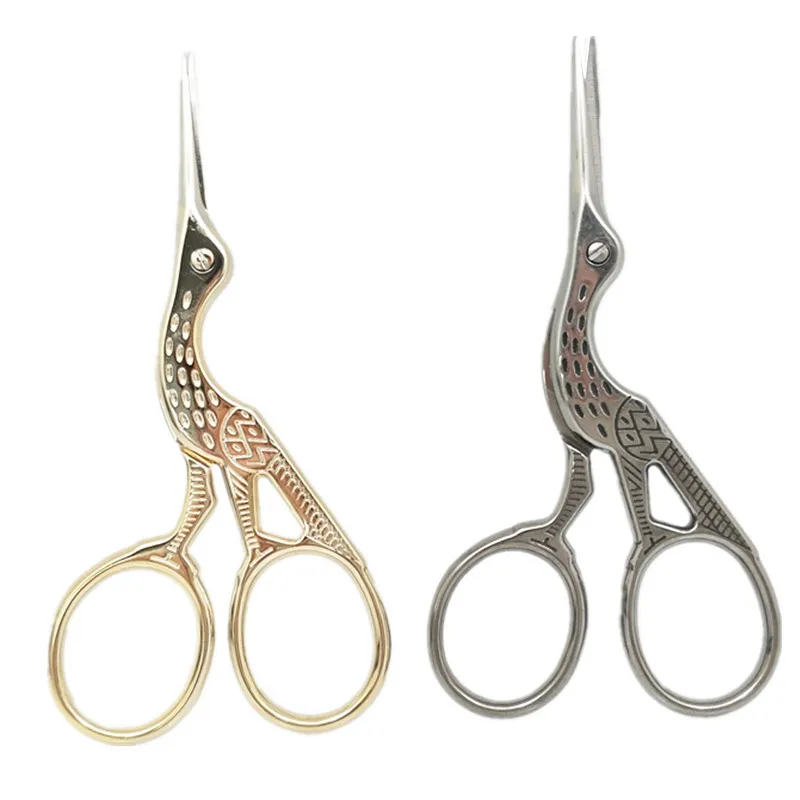 

1pc Stainless Steel Sewing Scissors Multi-functional Sewing shear Scissors for needlework Heron Egret Tailor Scissors 5BB5306
