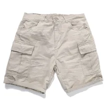 Летние однотонные мужские повседневные Модные хлопковые шорты, черные и хаки однотонные шорты, тонкие мужские брюки-карго, красные японские шорты S6T36