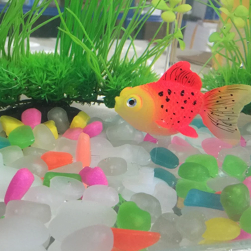 Glow In The Dark Aquarium decoration Goldfish 4 per Pack 4