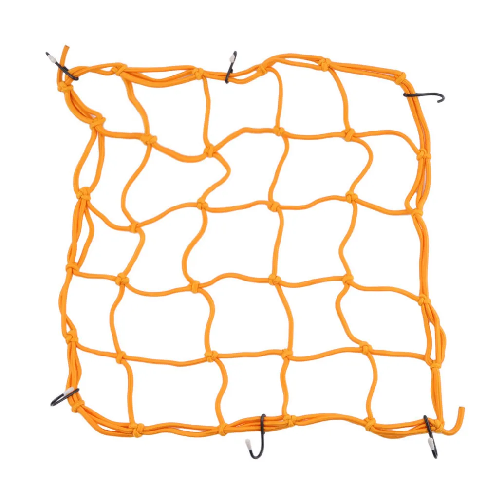 30*30 см мотоциклетная сетка для груза, веревка для шлема, сумка для хранения багажа, шпагат, синий, желтый, красный, черный, зеленый, Сетчатая Сумка для мотоцикла - Цвет: Цвет: желтый