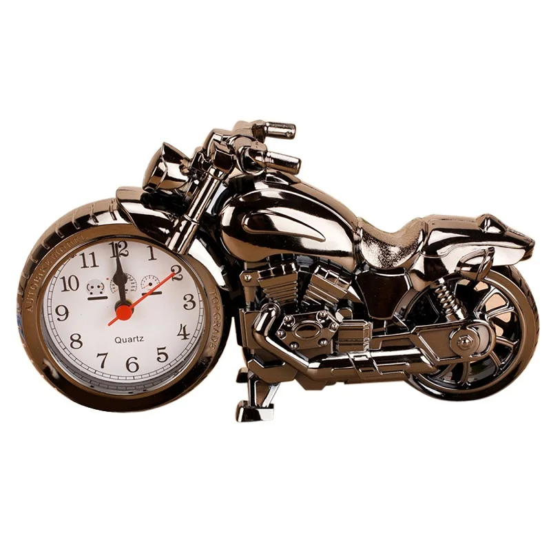 

Vertvie 1Pcs Boys Retro Motorcycle Alarm Clock Mini Outdoor Tools Clock Gift for Motor Lovers Kids Camping Travel High Quality