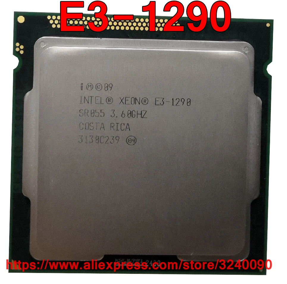 Процессор Intel ЦП Xeon E3-1290 3,60 ГГц 8 м четырехъядерный разъем 1155 E3 1290