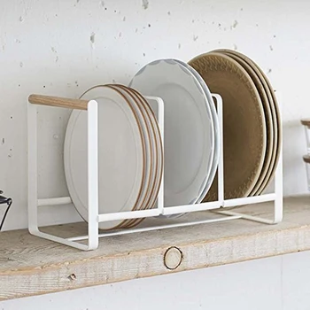 

Kitchen Storage Rack Pan Lid Storage Rack Organizer Multi-functional Iron Kitchen Drainer Holder Supplies
