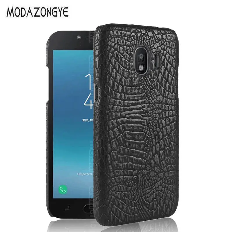 For Samsung Galaxy J2 2018 Case Luxury PU Leather Hard Plastic Back