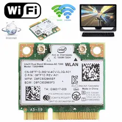 876 M Dual Band 2,4 + 5G Bluetooth V4.0 Wi-Fi Беспроводной Mini PCI-Express карта для Intel 7260 AC DELL 7260HMW CN-08TF1D
