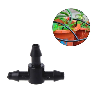 

Plastic Barbed T Piece 3 Way 4/7mm Connector Pipe Hose Garden Water Irrigation