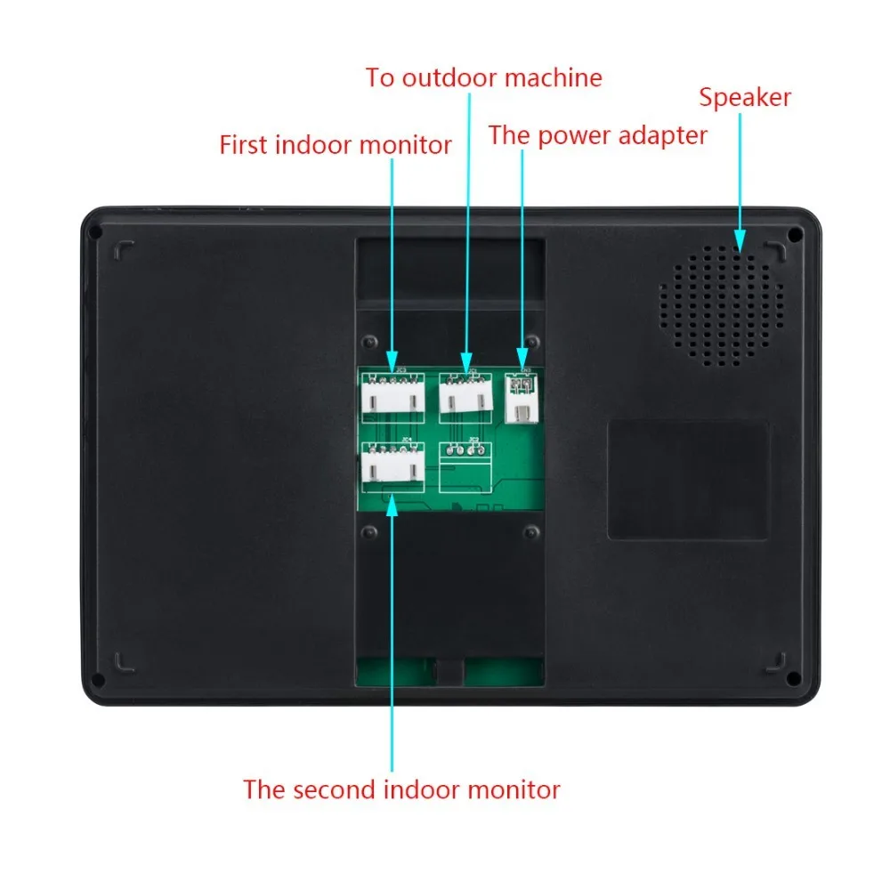 IP64 водостойкий дверной блок с наружной камерой 7 "TFT цветной экран монитор версия дверной звонок видео дверной телефон 815FC12