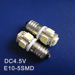 Высокое качество DC4.5V 5 В E10 Led Предупреждение сигнал, указывающий лампа сигнальная лампа инструмент свет pinballs лампы Бесплатная доставка 20