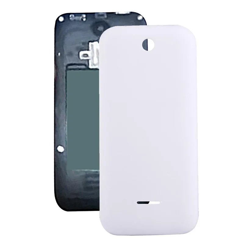Сплошной цвет пластиковый аккумулятор задняя крышка для Nokia 225 - Цвет: Белый