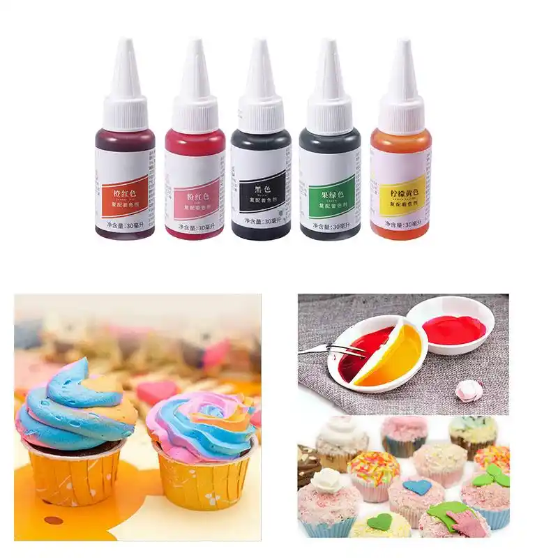 30ml Baking Food Colouring Edible Gel Macaron Cream Food Coloring Ingredients Cake Colorant Cake Coloring Pastry Pigment Tools Aliexpress