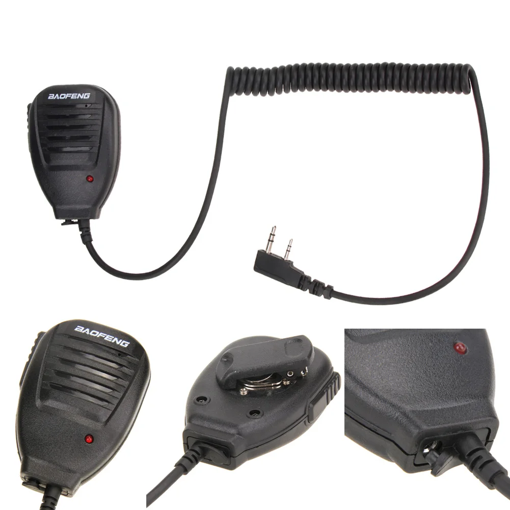 PTT ручной динамик двухсторонний радио и микрофон Микрофон для walk talkie Baofeng UV 5R 5RA 5RE