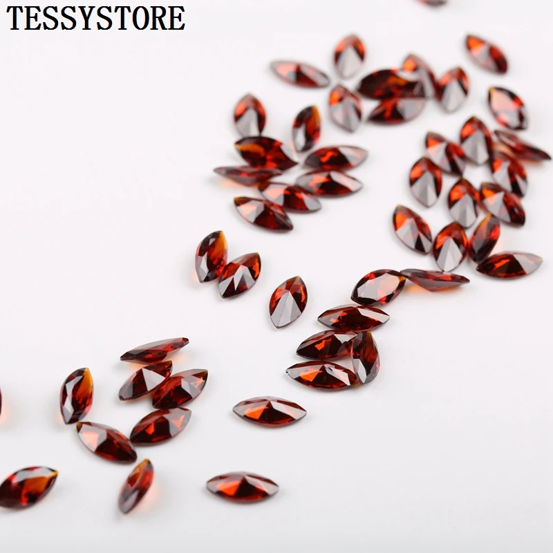 

5x10mm Marquise Shape Cubic Zirconia Gem Artificial Colored Cut Gem Super Shiny Crystal Zircon For Jewelry Making