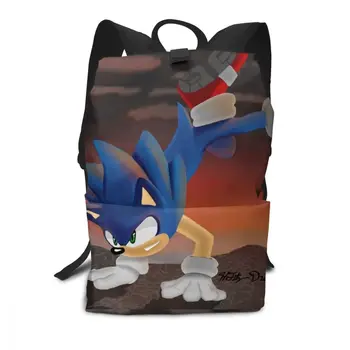 

Sonic The Hedgehog Backpack Cant Take Me Backpacks Trending University Bag Pattern Men - Women Teenage High quality Bags