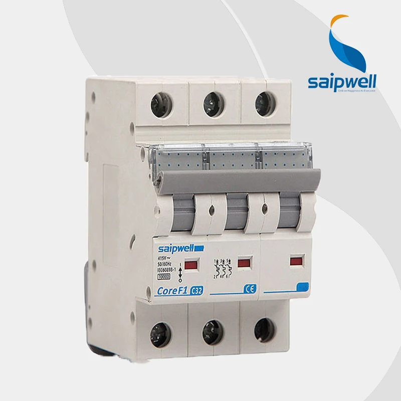 Оптовая продажа Saipwell 3P SPF1-3-63 C32 утечки земли 32 amp автоматический выключатель 380v 20a