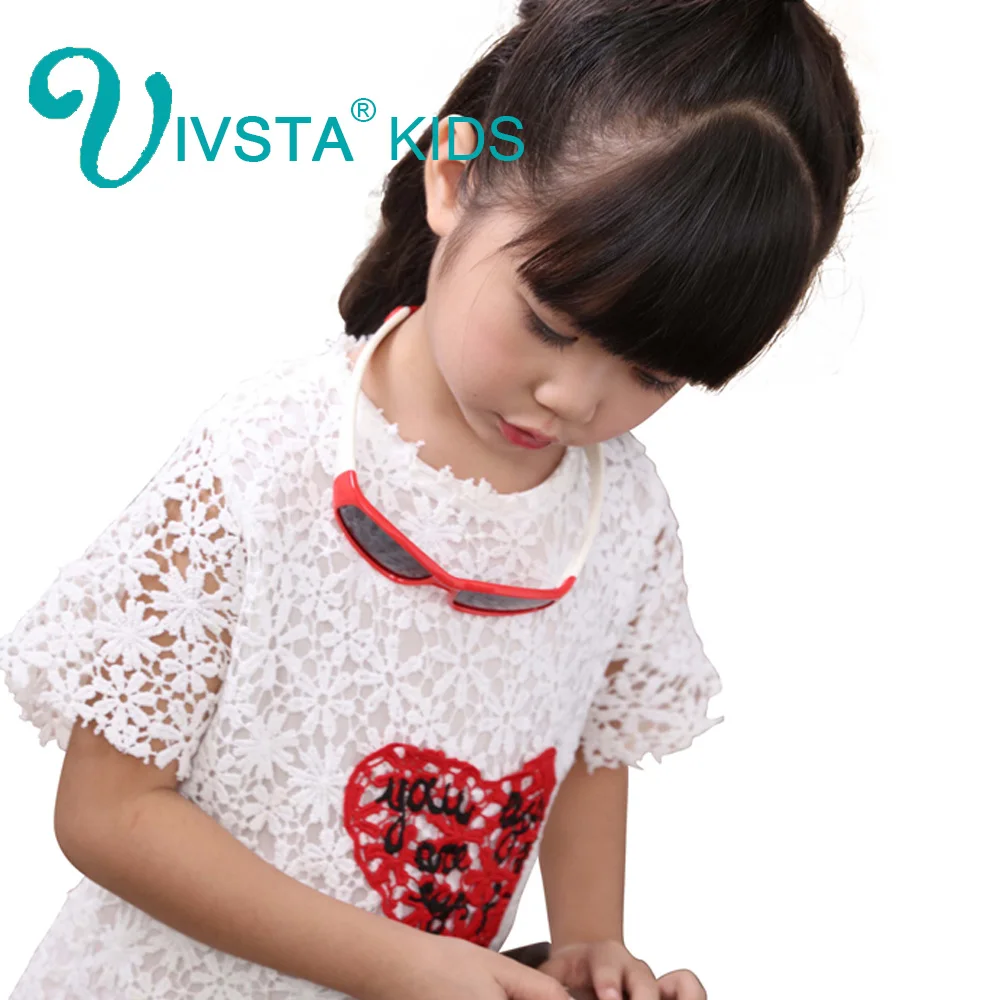 IVSTA 8110 детские солнцезащитные очки для девочек фиксатор на ремешке держатель