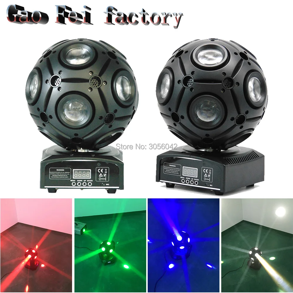 

2pcs/lot 9x10w led moving head RGBW 4in1 LED Football beam spot stage Light Effect DJ Disco