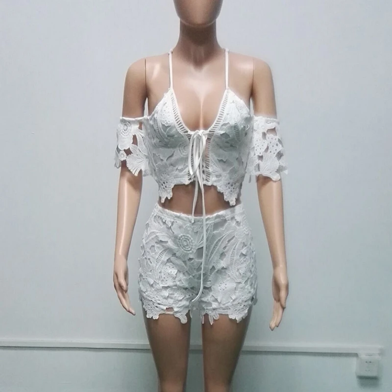 2018 летний комплект из двух предметов Для женщин Conjunto Feminino Короткие e Blusa survetement Femme