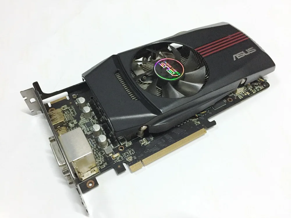 Б/у Видеокарта ASUS оригинальная HD6850 1 ГБ 256Bit GDDR5 видеокарты для ATI Radeon HD 6850 используемые карты HDMI DVI