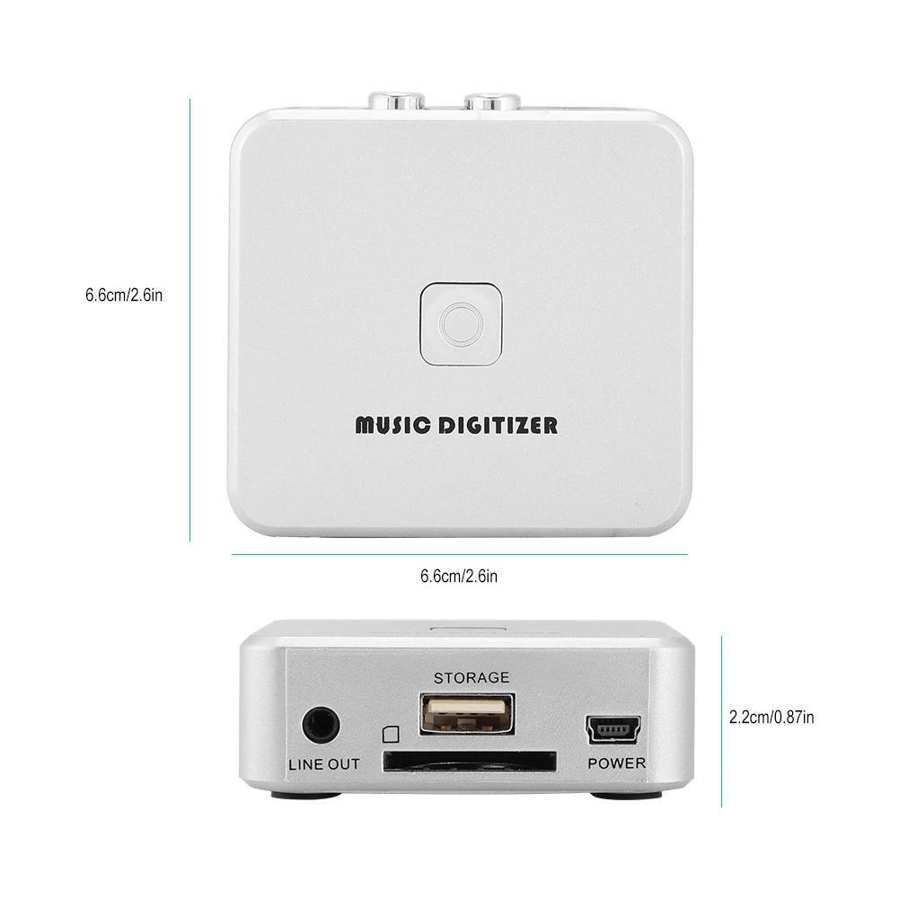 USB плата для захвата звука музыкальный дигитайзер HD музыкальный проигрыватель с функцией записи L/R 3,5 US Plug