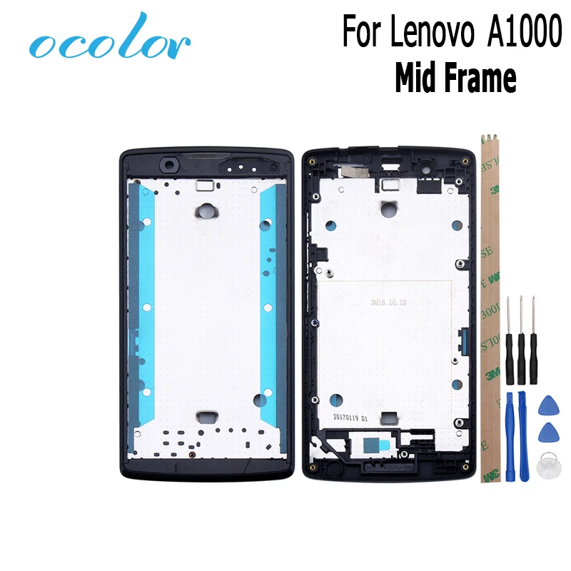 Ocolor для lenovo A1000 Передняя Ближний Рамка Замена Ремонт Часть Середина мобильного