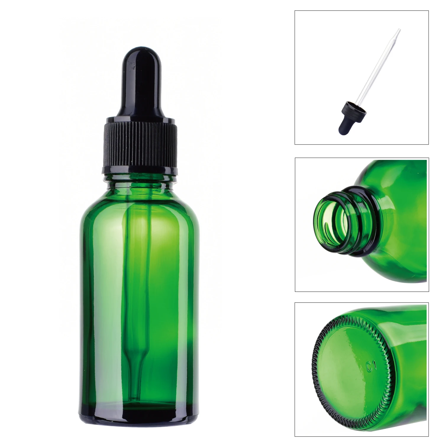

30ml Glass Bottle With Pure Dropper Perfume Sample Tubes For Essential Oil Liquid Reagent Pipette Refillable Bottle Empty