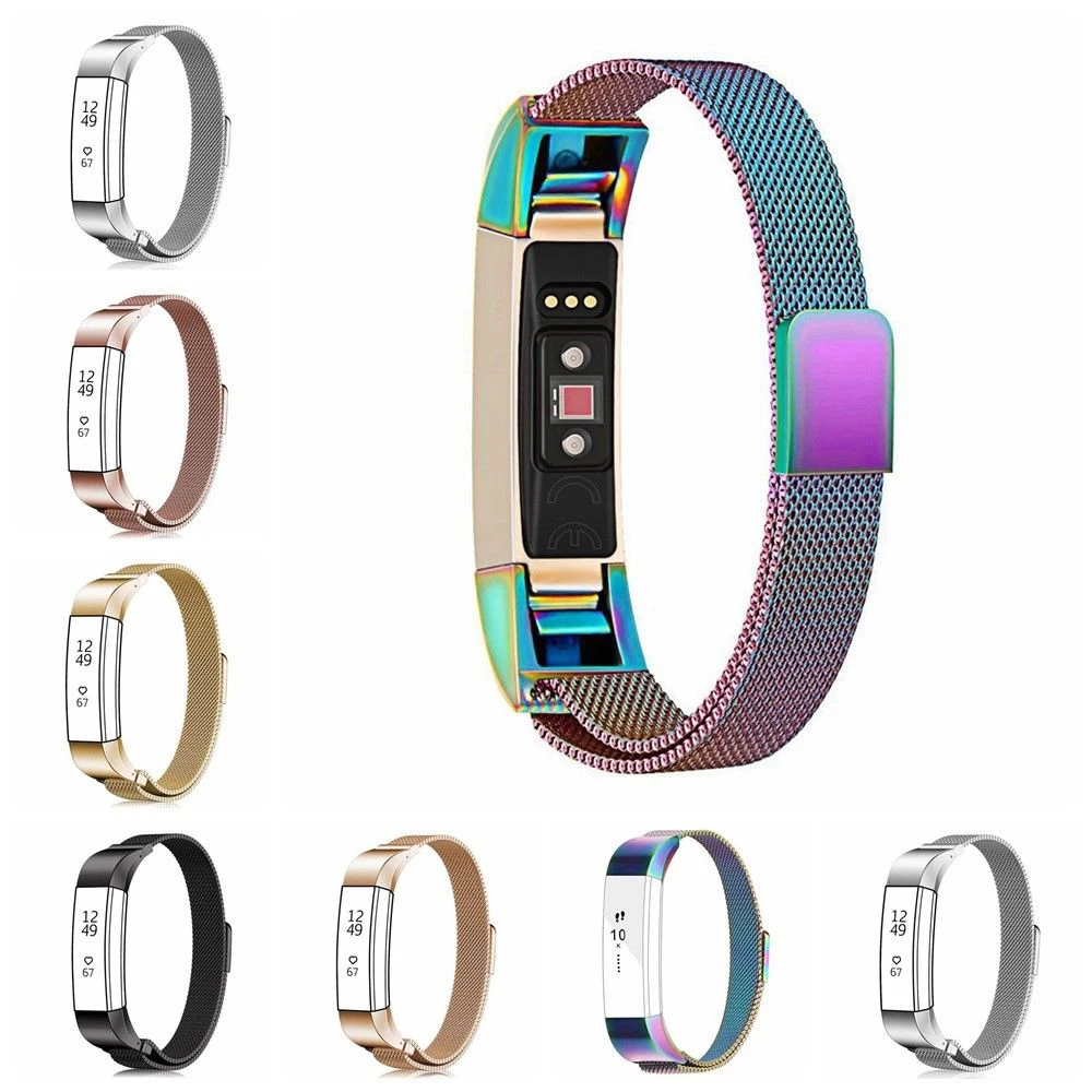 

6 Colors Fashion New Stainless Steel Magnet Watch Band Strap High Quality Bracelet FOR Fit Bit Alta HR Smart Accessories