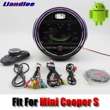 Liandlee For Mini Cooper S 2016~2018 Android system Car Multimedia Player NAVI With iDrive Button Car Radio GPS Navigation