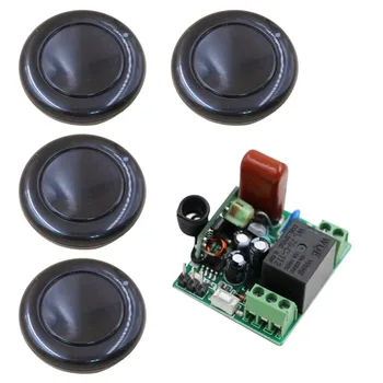 

Latest 220V Wireless Remote Control Power Switches Mini Size Remote Controll Lighting Switch Learning Code 315 or 433MHZ