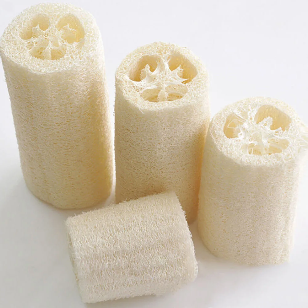 6x натуральный Luffa Loofa отшелушивающая Ванна губка для душа скруббер